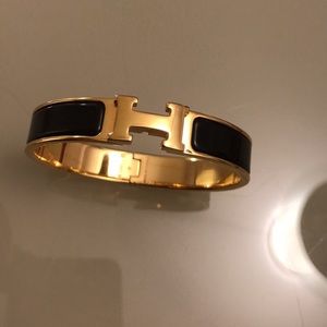Hermès Enamel Clic Clac Bangle GM